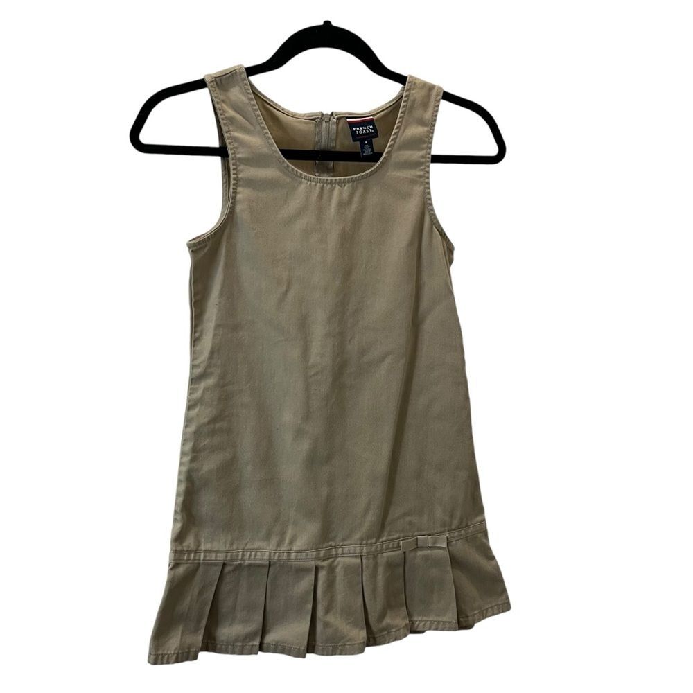 French Toast Khaki Uniform School Dress Sleeveless Tan Kids Youth Girls Size 8